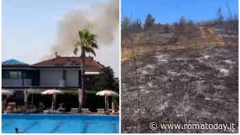 Giornata di incendi a Roma, roghi tra la Cassia e Casilina: fiamme vicino alle case e circolo sportivo