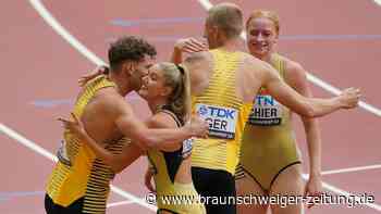 Deutsche Mixed-Staffel im WM-Finale