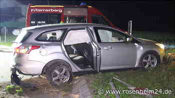 Mit 2,9 Promille quer durch Kreisverkehr: Polizei muss Wasserburger (29) später fesseln