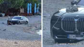 Wie kommt der überhaupt dahin? BMW steckt auf Adria-Strand fest – Kroatien lacht über Auto-Touri