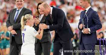 Prince William apologises to England team for not attending World Cup final