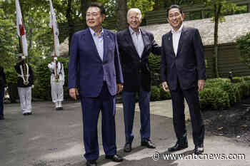 Biden strengthens U.S. ties with Japan and South Korea as leaders meet at Camp David