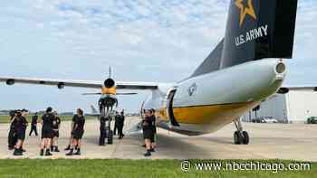 Video from NBC Chicago's Stefan Holt shows look inside aircraft during Air and Water Show performance