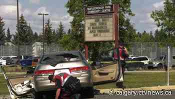 3 hospitalized following 2 vehicle collision in N.E. Calgary