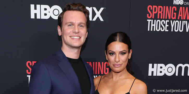 Lea Michele Reunites With Best Friend Jonathan Groff During Beach Vacation