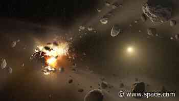 How many potentially dangerous asteroids narrowly miss Earth each year?