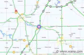 Overturned semi on I-69 near Markle