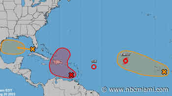 Tropical Storm Emily forms in the Atlantic, with four other areas being watched