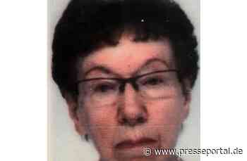 POL-PPRP: Öffentlichkeitsfahndung nach vermisster 86-Jähriger