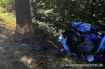 POL-STD: 63-jähriger Autofahrer bei Unfall in der Gemarkung Freiburg tödlich verletzt