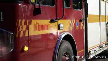 Explosion sparks 5-alarm fire in west Toronto apartment building