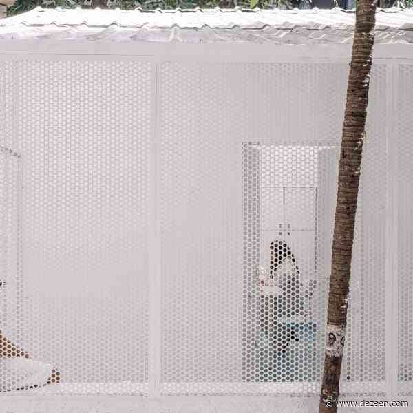 The Act of Quad converts Mumbai shed into studio with see-through facade