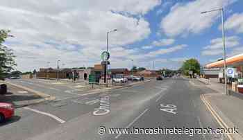 Bike seriously injured in crash with lorry in Chorley