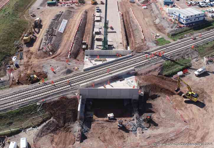 ‘Marathon’ bridge build completed on HS2