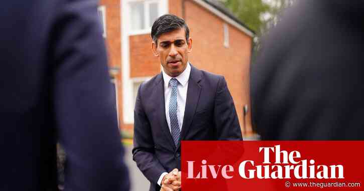 Only 8% of voters think Rishi Sunak deserves credit for inflation falling, poll suggests – politics live updates