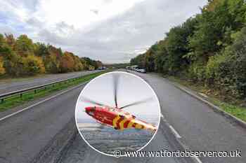 Air ambulance called to A41 crash near Kings Langley