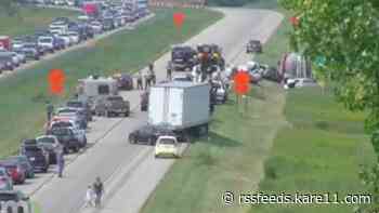 Northbound 35W south of Faribault reopens after multi-vehicle crash