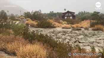 WATCH:  Hilary brings heavy rain and flooded roads to Coachella Valley