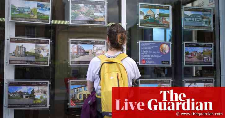 Homebuilder shares tumble as UK housing market weakens – as it happened