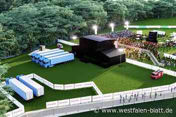 Festivalgelände des Weser-Open-Airs in Höxter wächst am Godelheimer See heran