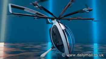 Would YOU hop on board? Bizarre egg-shaped personal flying 'Airscooter' can zip through the skies at 62mph - and its designers claim ANYONE can fly it