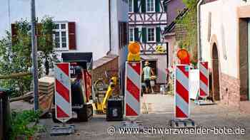 Verkehr in Bad Liebenzell: Burgstraße ist  diese Woche noch gesperrt