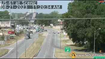 Downed power lines blocking US 190 near Scenic Highway