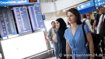 Baerbock verteidigt Reisen im Regierungsflieger