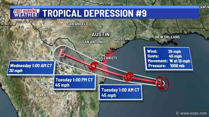 Passing tropical system brings Central Texas wind, but little rain