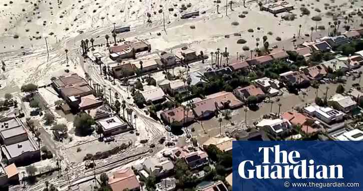 Storm Hilary: flooding and mudslides triggered in California – video
