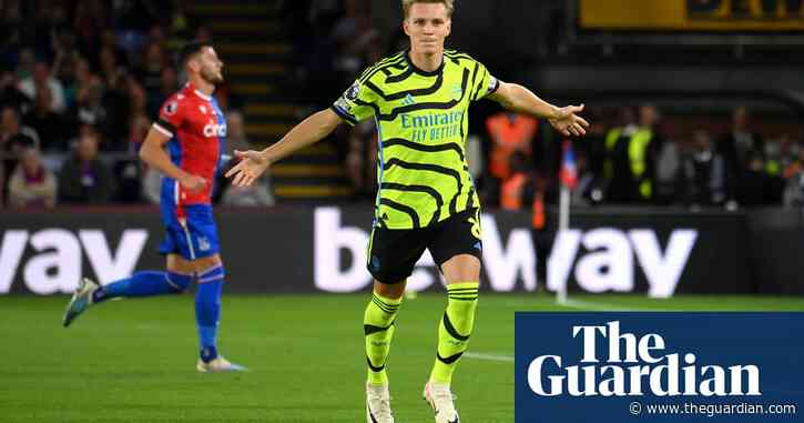 Ødegaard edges Arsenal to win at Crystal Palace despite Tomiyasu red