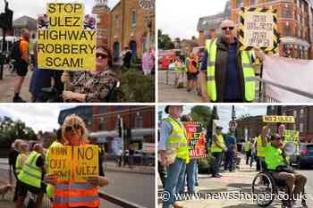 Protesters take to busy Bromley street in protest of ULEZ expansion