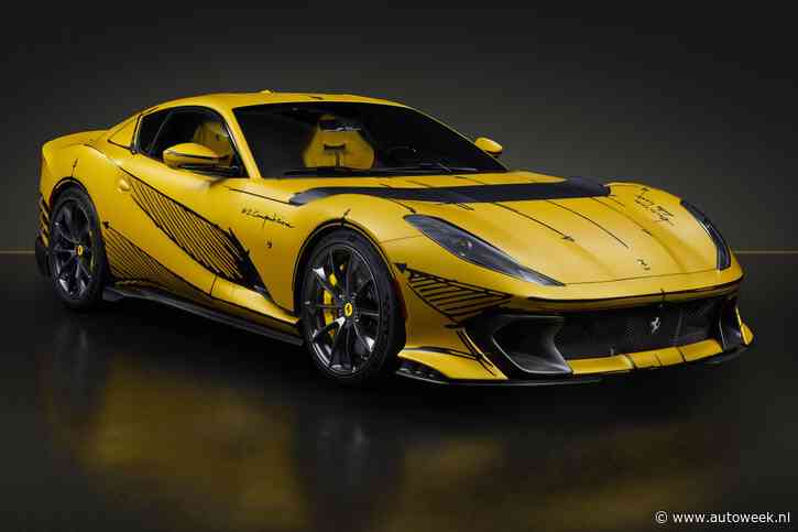 Ferrari 812 Competizione ondergekliederd door ontwerper