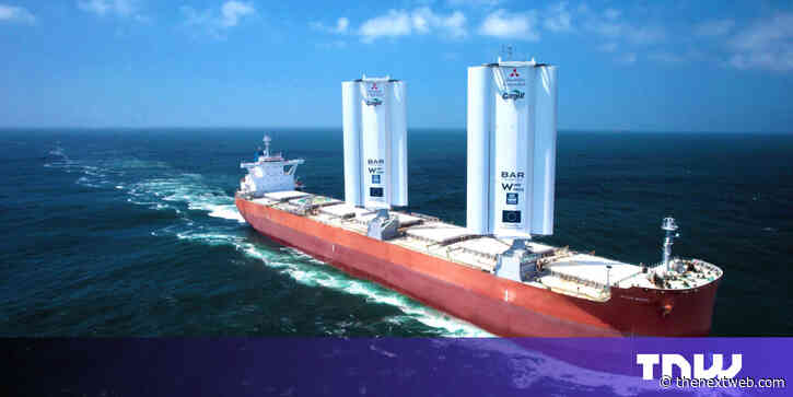 Cargo ship retrofitted with ‘WindWings’ charters course for greener voyages