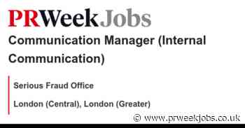 Serious Fraud Office: Communication Manager (Internal Communication)