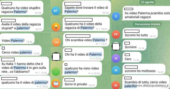 Stupro di gruppo a Palermo, l’orrore continua su Telegram: “Scambio di tutto, cerco il video”