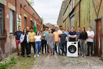 How can industry address the problem of microplastics from laundry?