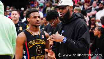 LeBron James and His Son Bronny Join Drake for Crowd Walkthrough at L.A. Concert
