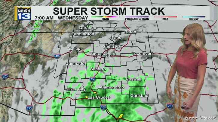 Rain chances mid-week as tropical moisture arrives