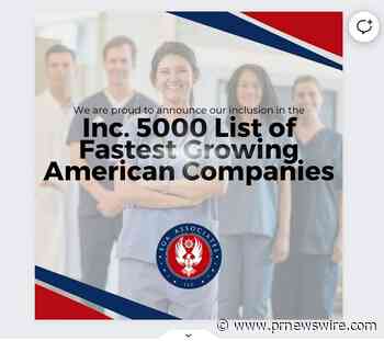 EGA ASSOCIATES EARNS COVETED SPOT ON THE INC. 5000 LIST FOR THE THIRD CONSECUTIVE YEAR