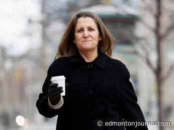 Deputy Prime Minister Chrystia Freeland ticketed $273 for speeding on Alberta visit