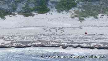 „SOS“ im Sand: US-Küstenwache veröffentlicht Rettungsfoto