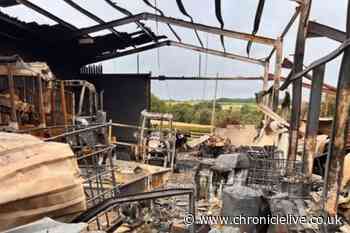 Northumberland engineer devastated after fire rips through unit and destroys business