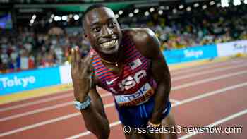Chesapeake's Grant Holloway sprints to 3-peat at World Track & Field Championships in the 110m hurdles