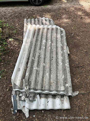 Eternitplatten illegal entsorgt