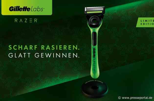 Scharf rasieren. Glatt gewinnen. / Gillette und Razer präsentieren die ultimative Kooperation im Bereich Gaming und Rasur