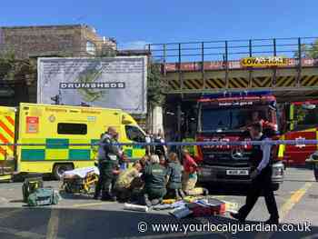 Coldharbour Lane Brixton: Fire engines crashes into cyclist