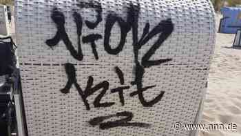 Strandkorbnutzer verärgert über Schmierereien am Strand