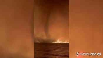 Fire tornado seen over Gun Lake in B.C.