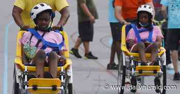 People of all abilities took on the Velodrome track in Northbrook